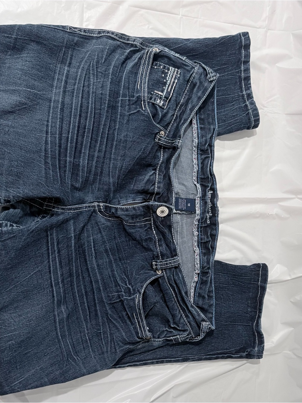 Dark Blue Stretch Denim Jeans
